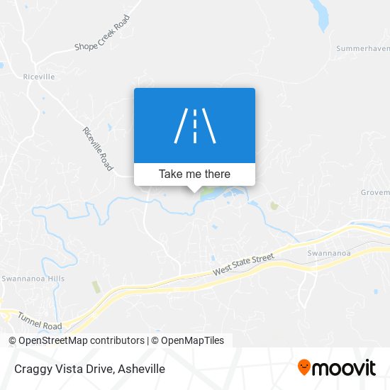 Craggy Vista Drive map