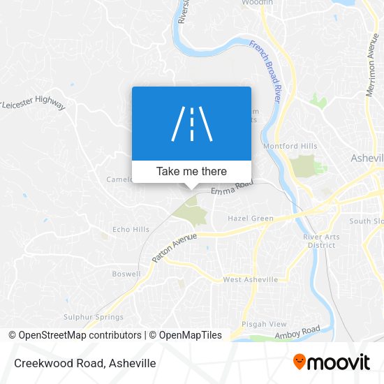 Mapa de Creekwood Road