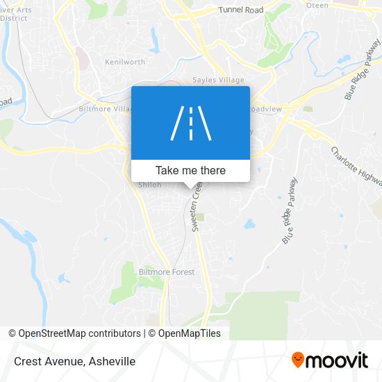 Mapa de Crest Avenue