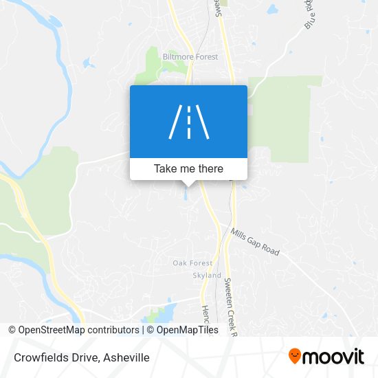 Mapa de Crowfields Drive