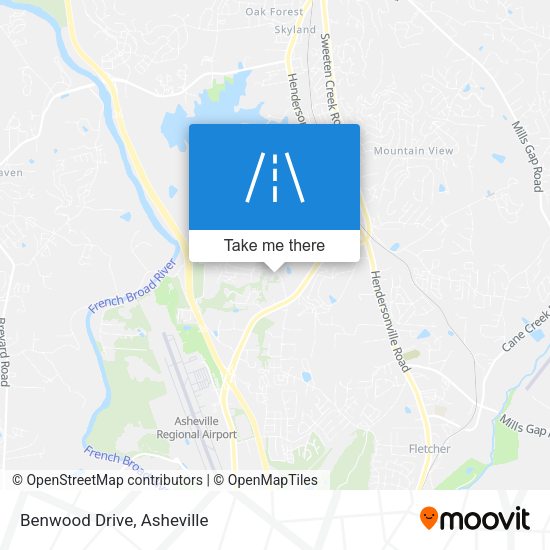 Benwood Drive map