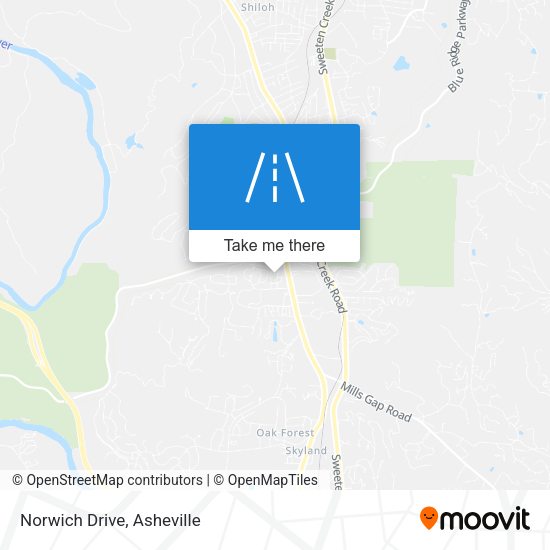 Mapa de Norwich Drive
