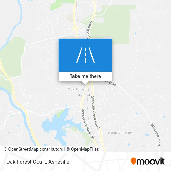Oak Forest Court map