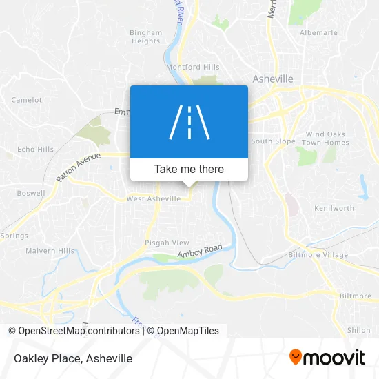 Oakley Place map