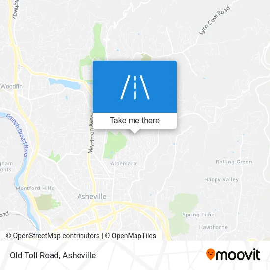 Old Toll Road map