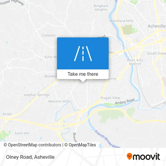 Olney Road map
