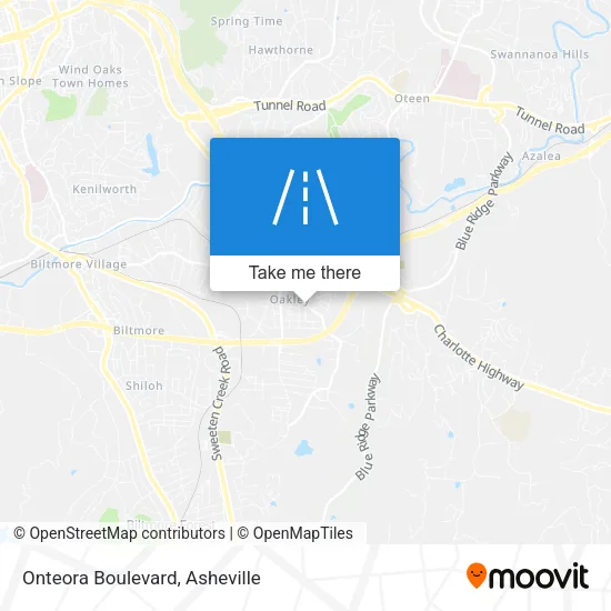 Onteora Boulevard map