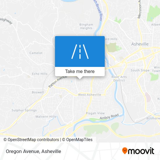 Mapa de Oregon Avenue