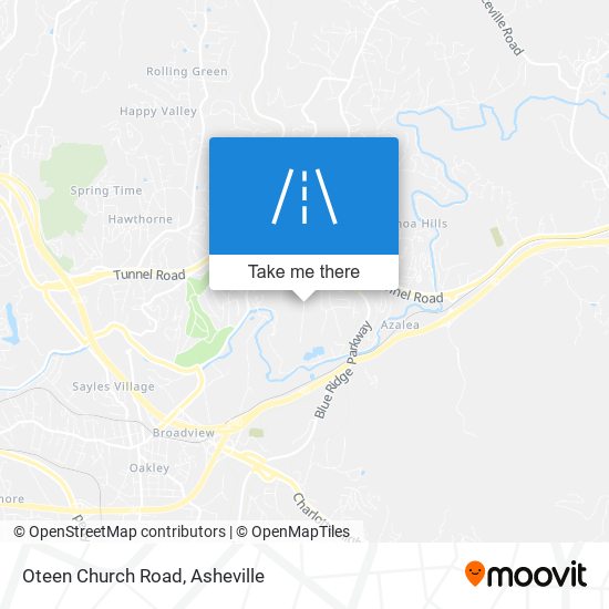 Oteen Church Road map