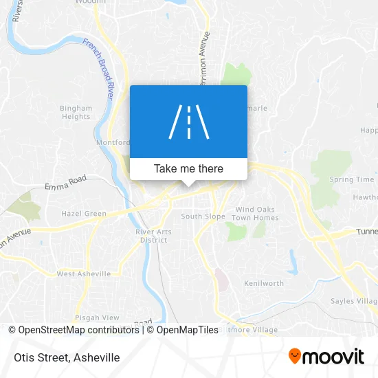 Otis Street map