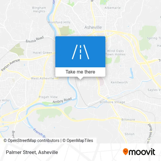 Palmer Street map