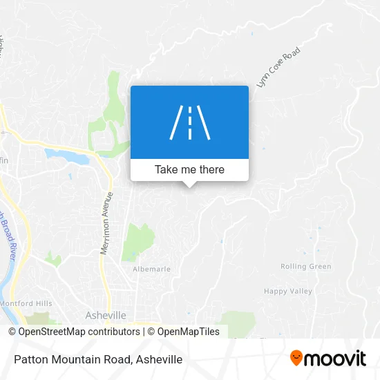 Patton Mountain Road map