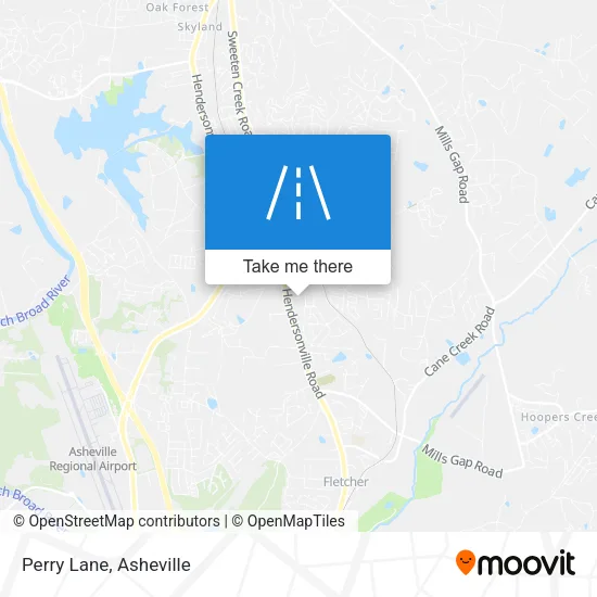 Perry Lane map