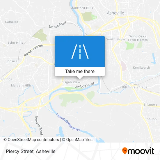 Piercy Street map