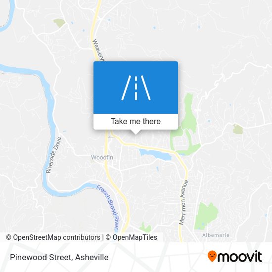 Pinewood Street map
