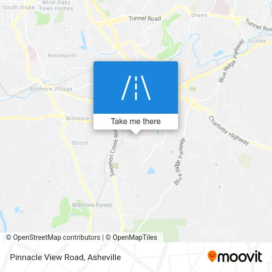 Pinnacle View Road map
