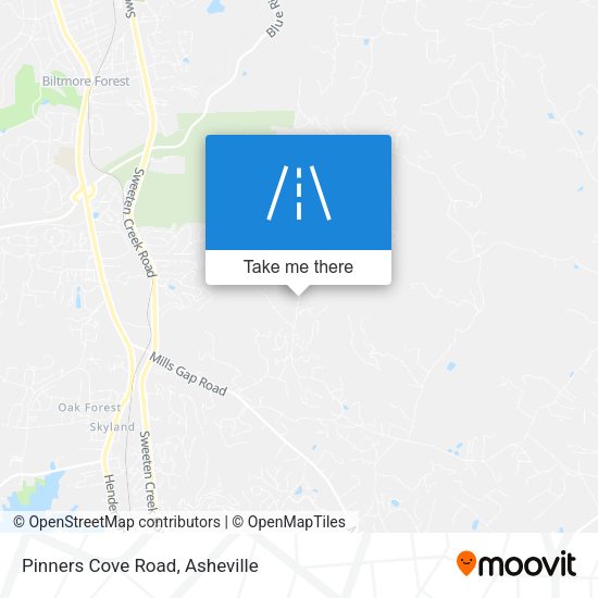 Pinners Cove Road map