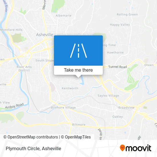 Plymouth Circle map