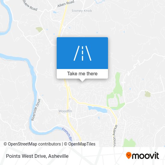 Mapa de Points West Drive