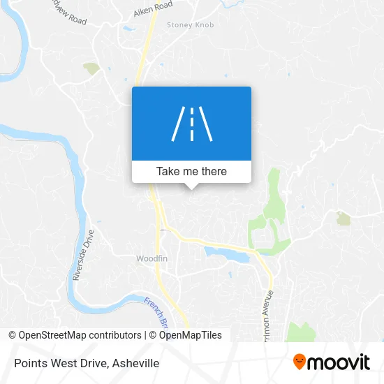Points West Drive map