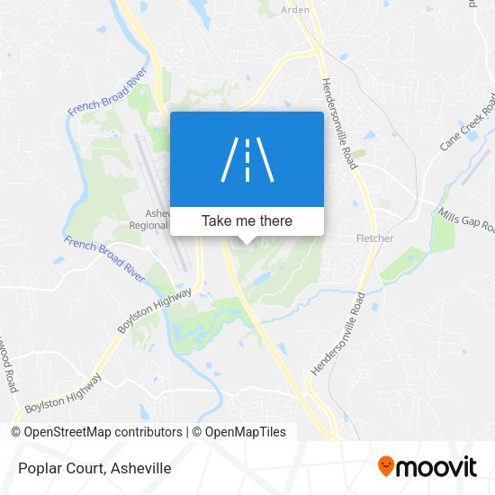 Mapa de Poplar Court
