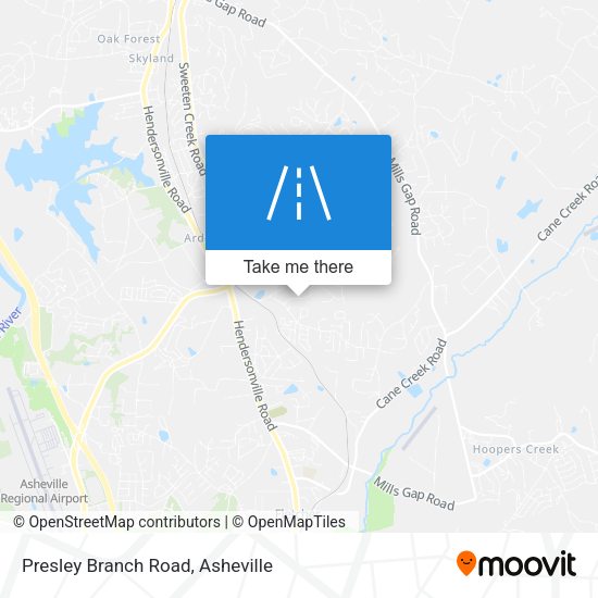 Presley Branch Road map