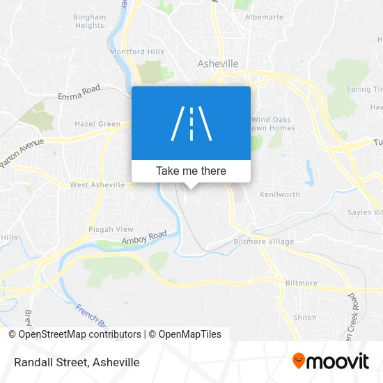 Randall Street map