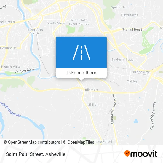 Saint Paul Street map