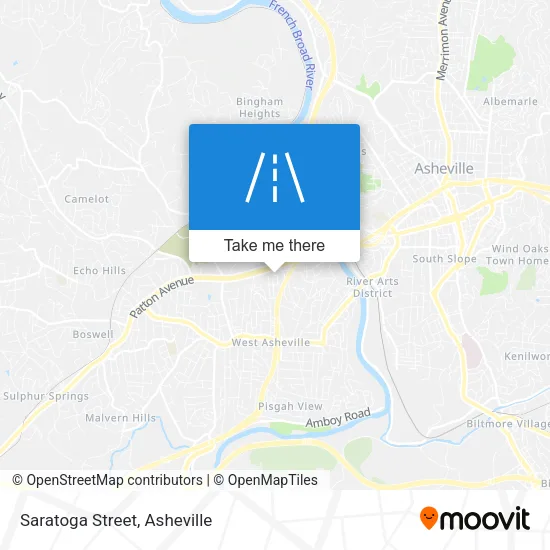 Saratoga Street map