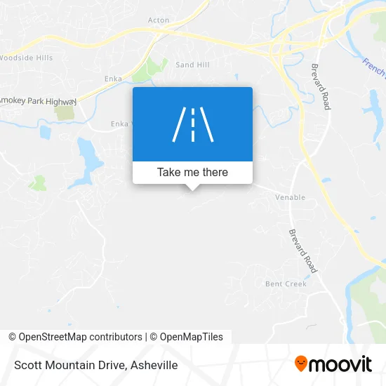 Scott Mountain Drive map