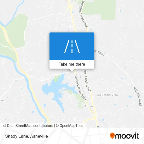 Shady Lane map
