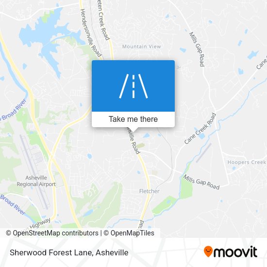 Sherwood Forest Lane map