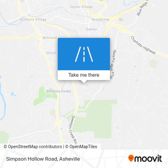 Mapa de Simpson Hollow Road