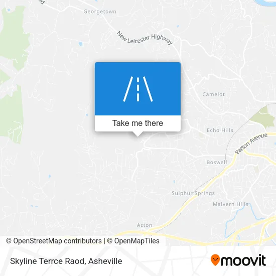 Skyline Terrce Raod map