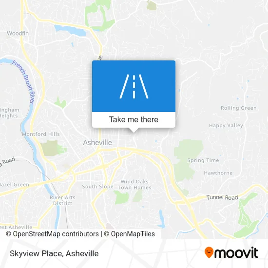 Skyview Place map