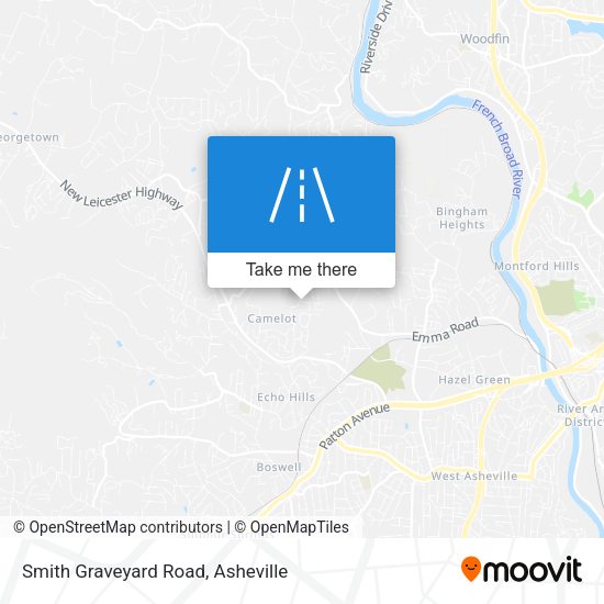 Smith Graveyard Road map