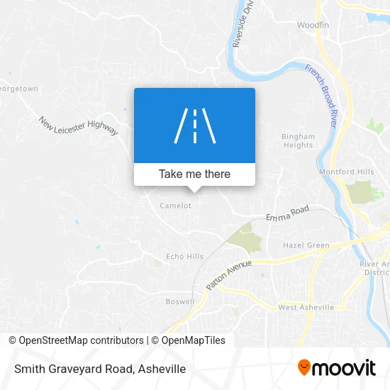 Smith Graveyard Road map