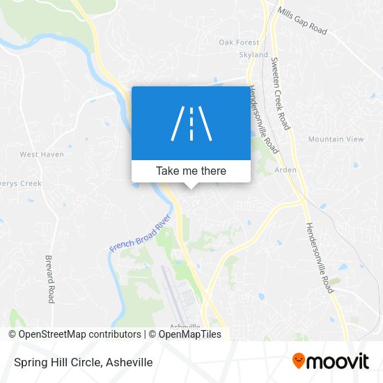 Spring Hill Circle map