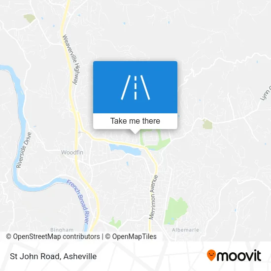 St John Road map