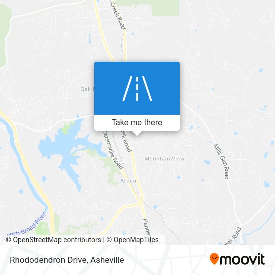 Rhododendron Drive map