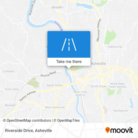 Riverside Drive map