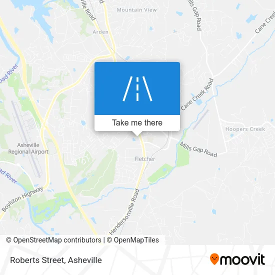 Roberts Street map