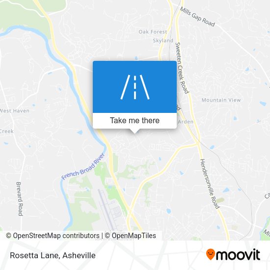 Mapa de Rosetta Lane