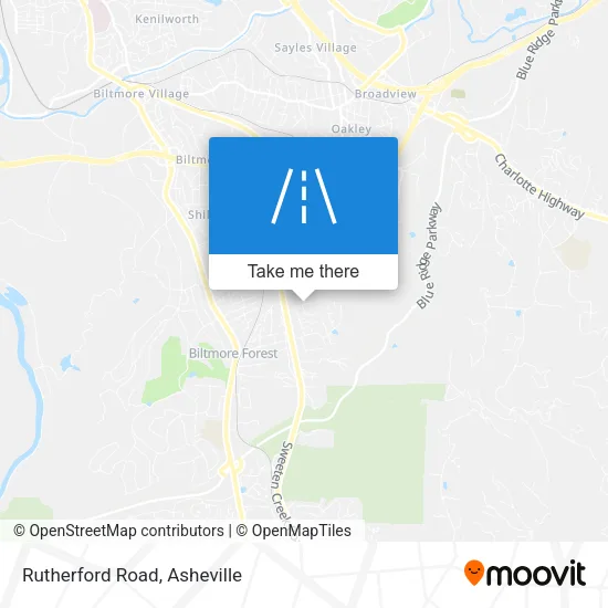 Rutherford Road map