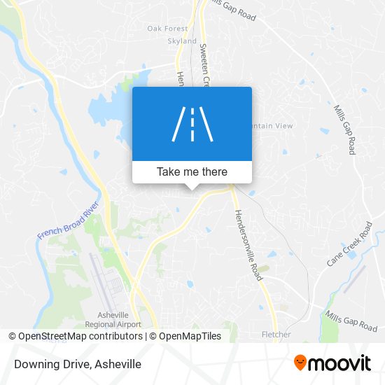 Downing Drive map