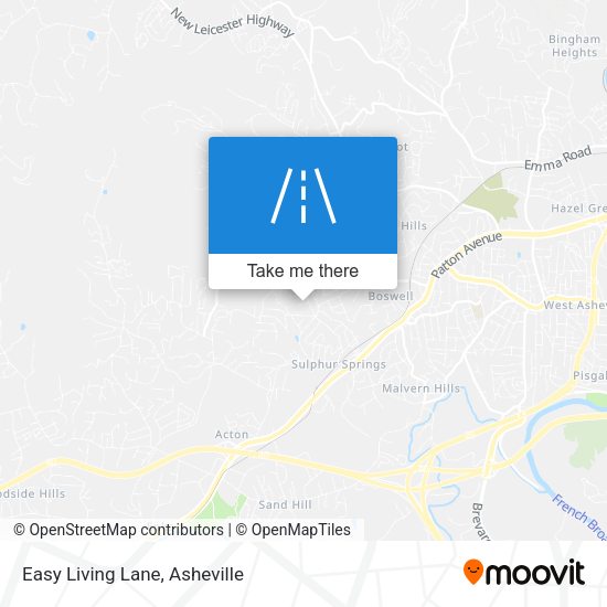Easy Living Lane map