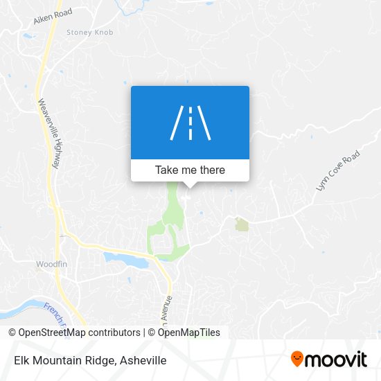 Elk Mountain Ridge map