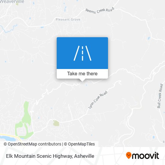 Mapa de Elk Mountain Scenic Highway