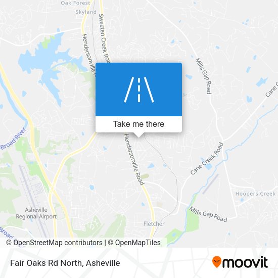 Fair Oaks Rd North map