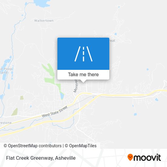Mapa de Flat Creek Greenway